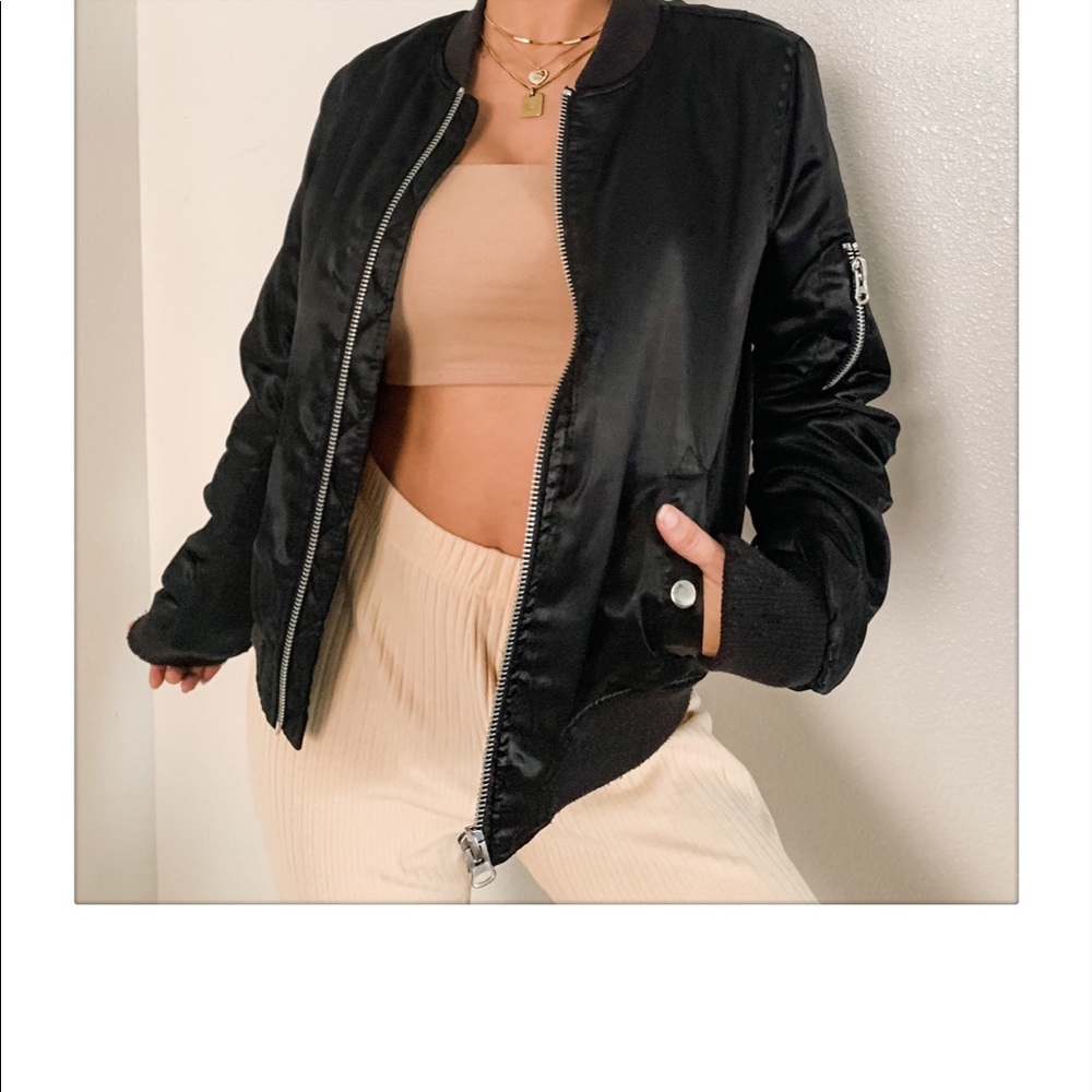 Black Bomber Jacket